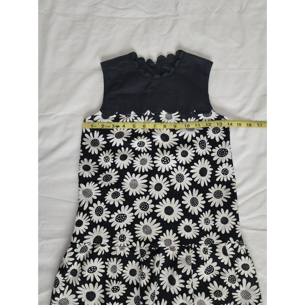 Victoria Beckham Target Kids Girls Daisy Floral Mini Dress Black/White Sz Medium - Picture 11 of 13